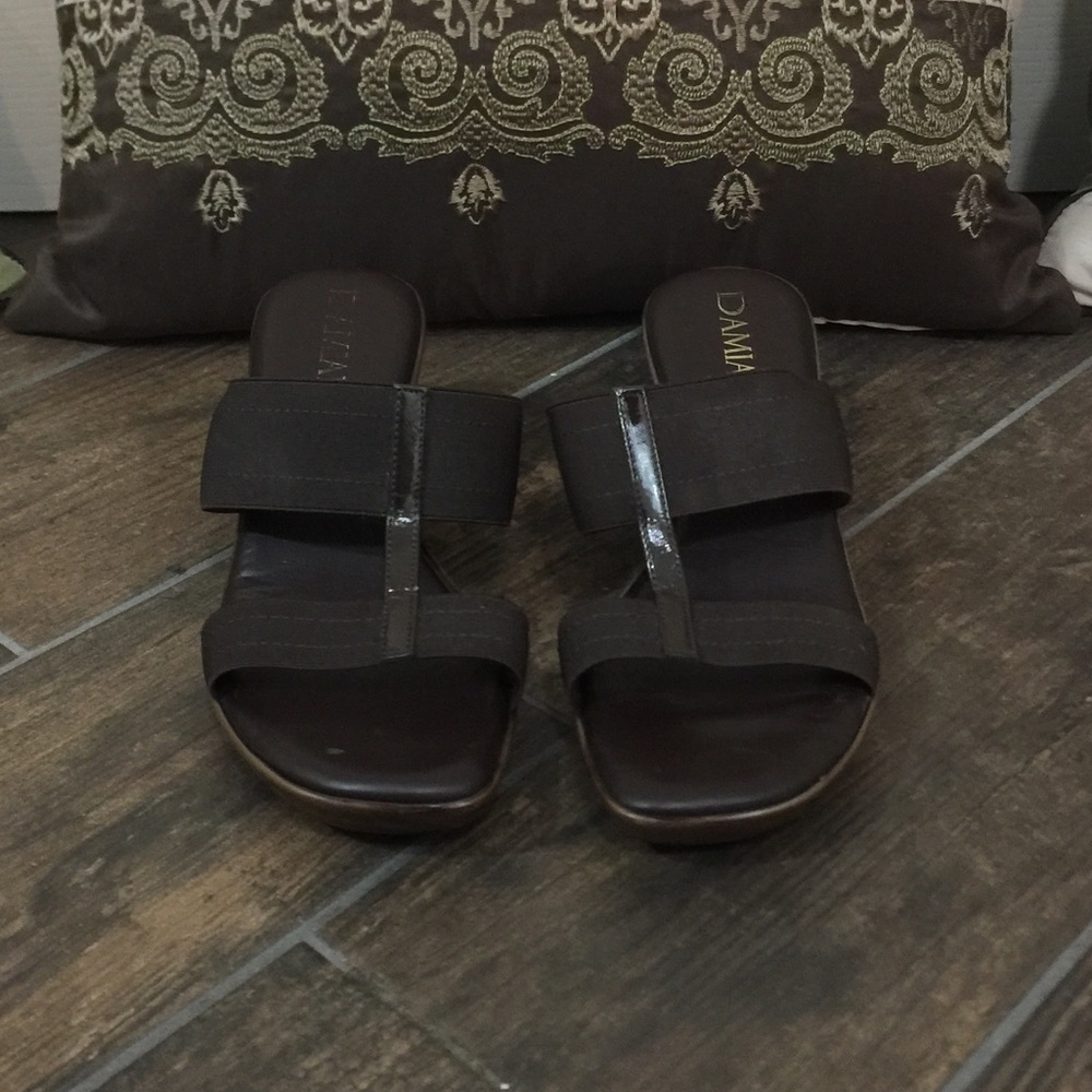 Damiani’s Italian Shoemaker Mule Wedges